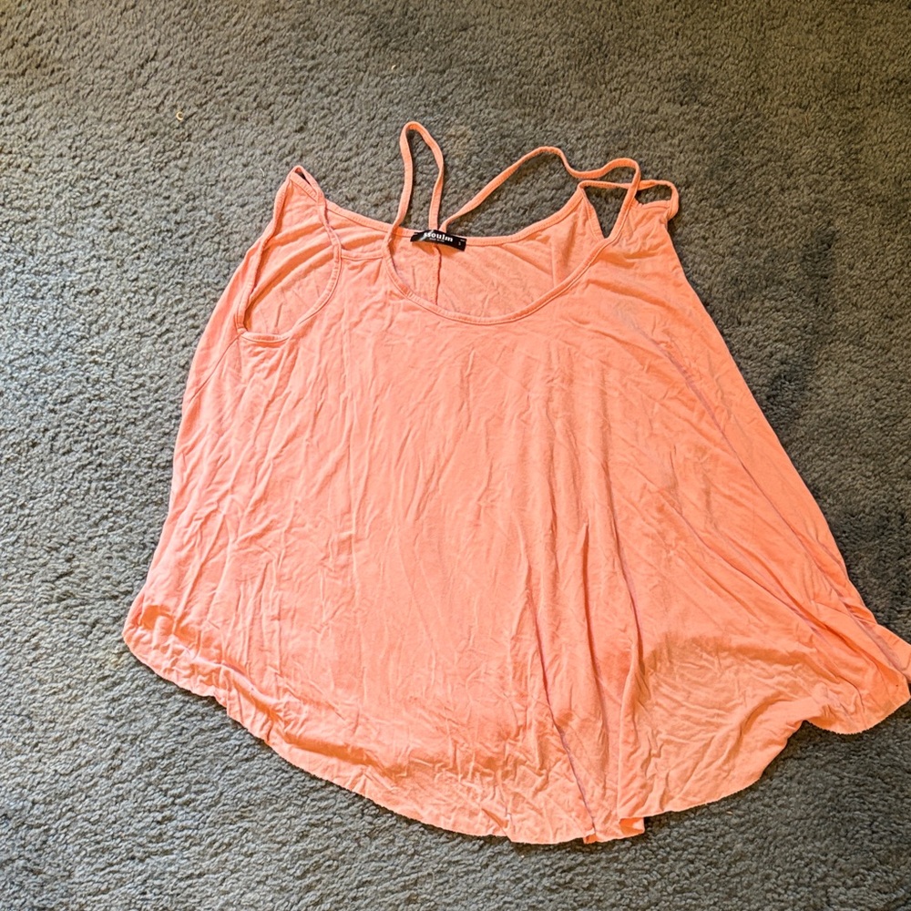 Oulm Light Pink Sleeveless Top